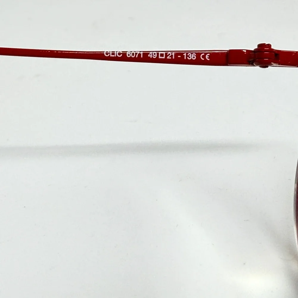 LAFONT ISSY & LA Round Metal Eyeglasses Red 4921 136 CE Made in France 21070‎